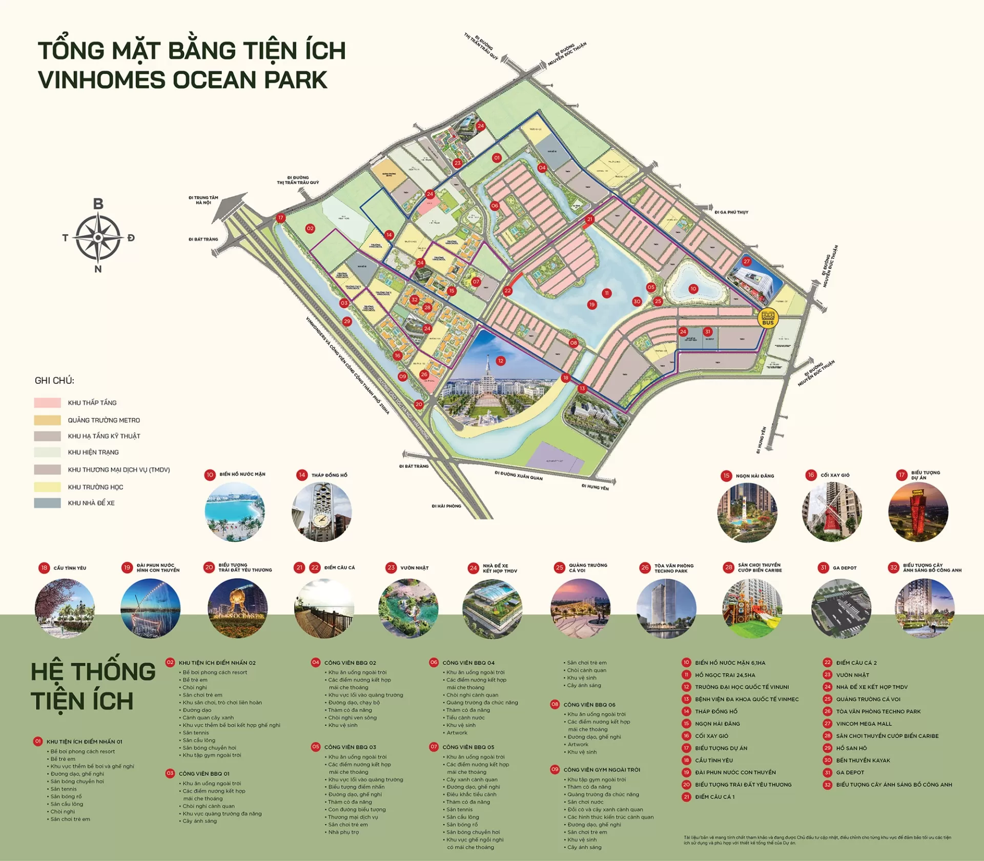 Mặt bằng tổng thể Vinhomes Ocean Park