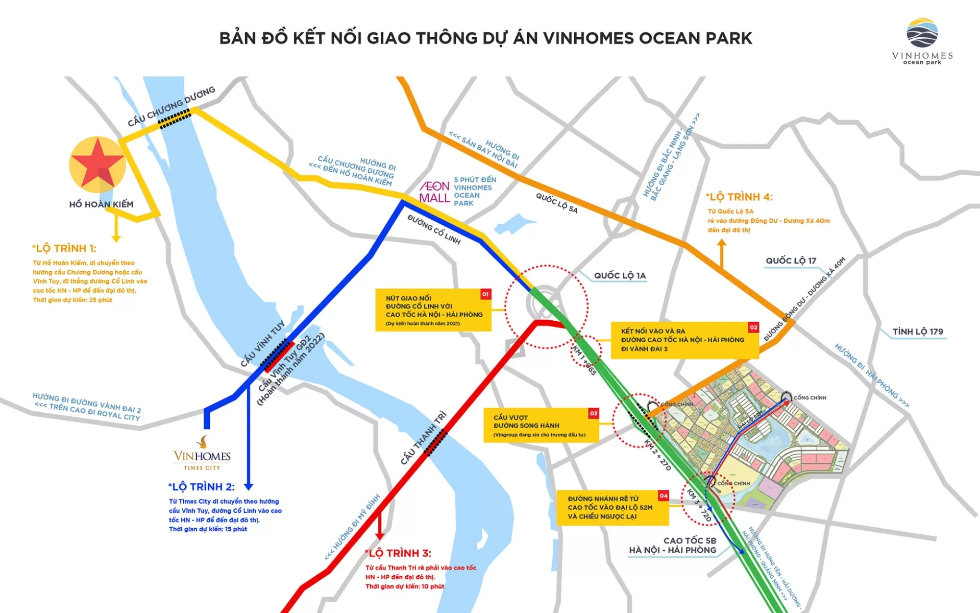 Vị trí Vinhomes Ocean Park 1