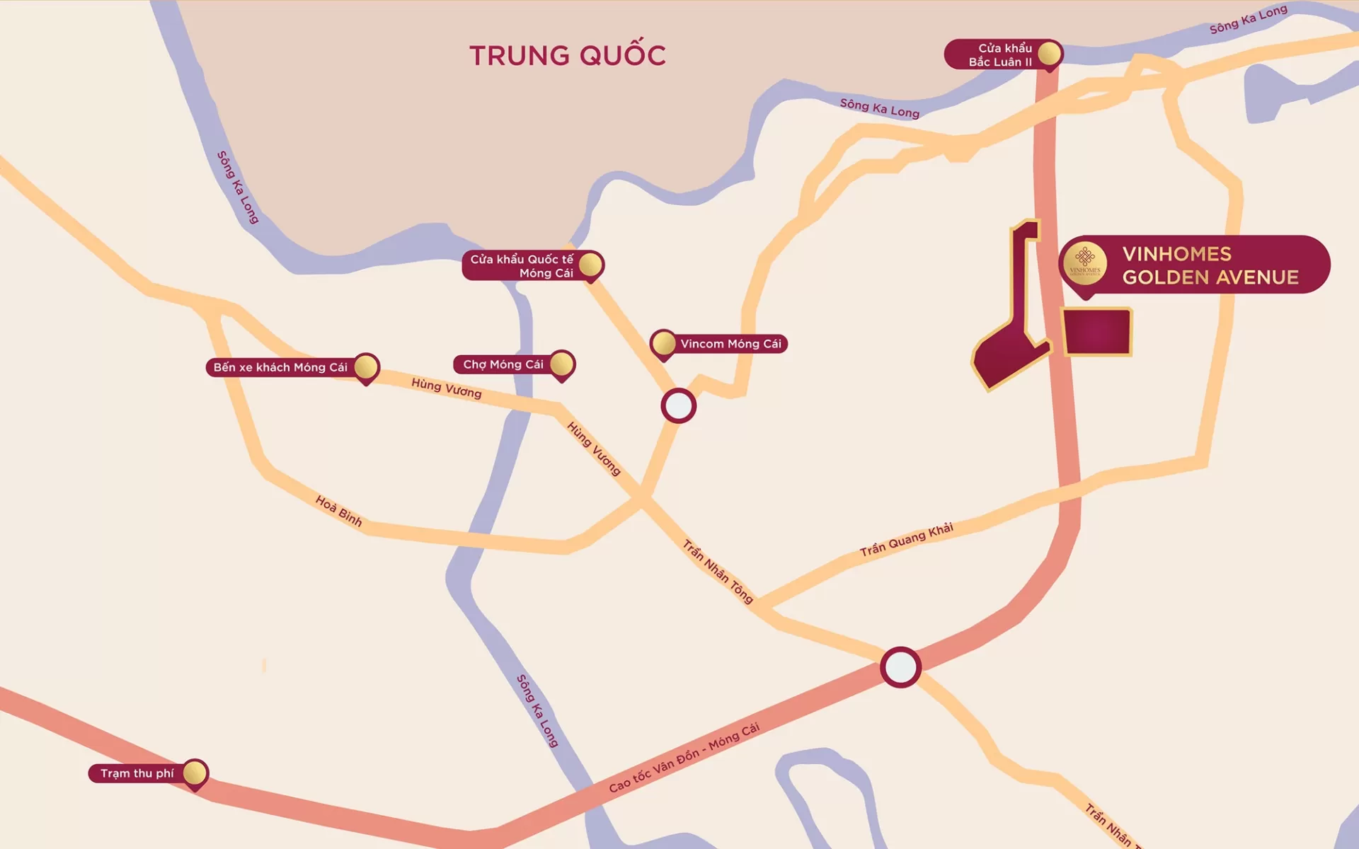 Vị trí Vinhomes Golden Avenue