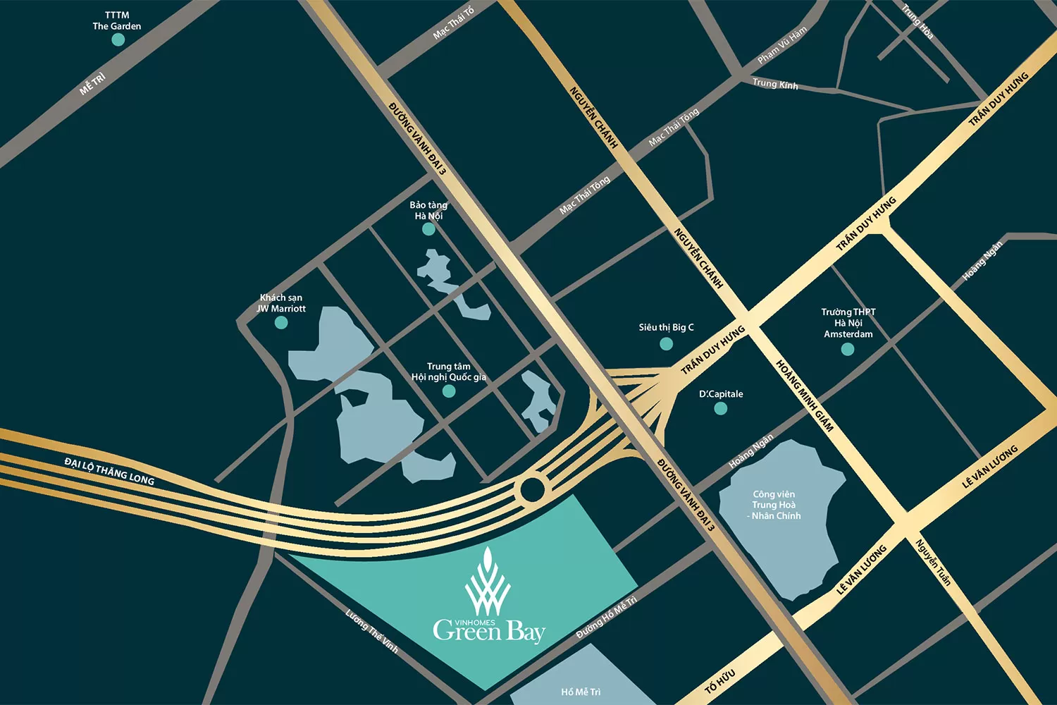 Vị trí Vinhomes Green Bay