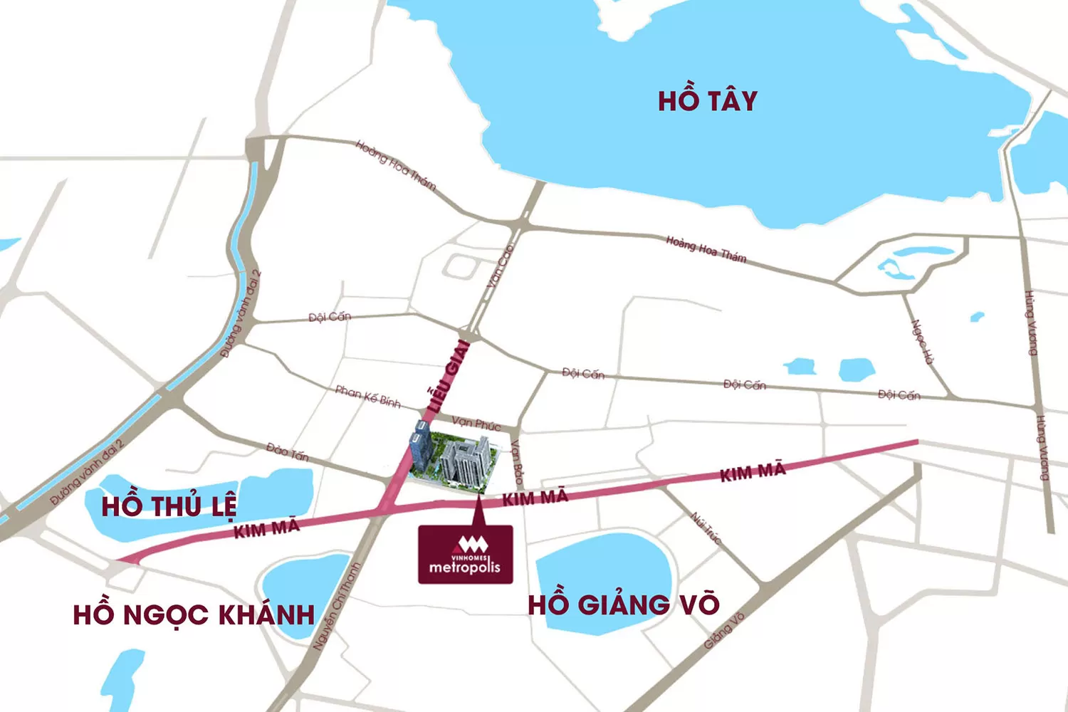 Vị trí Vinhomes Metropolis