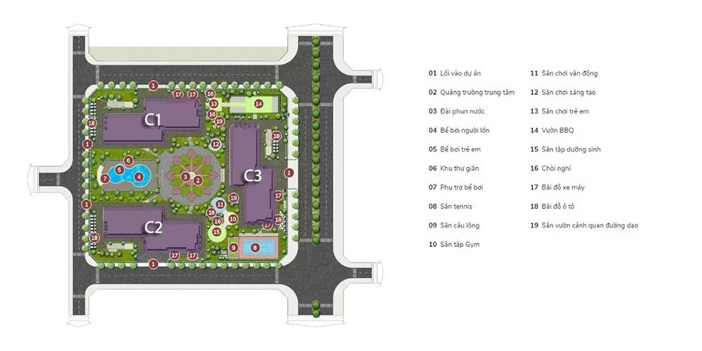 Mặt bằng Vinhomes New Center