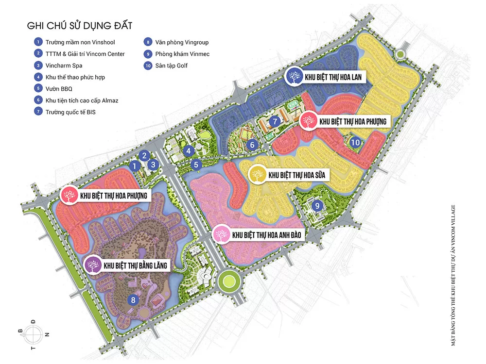 5 phân khu biệt thự đẳng cấp