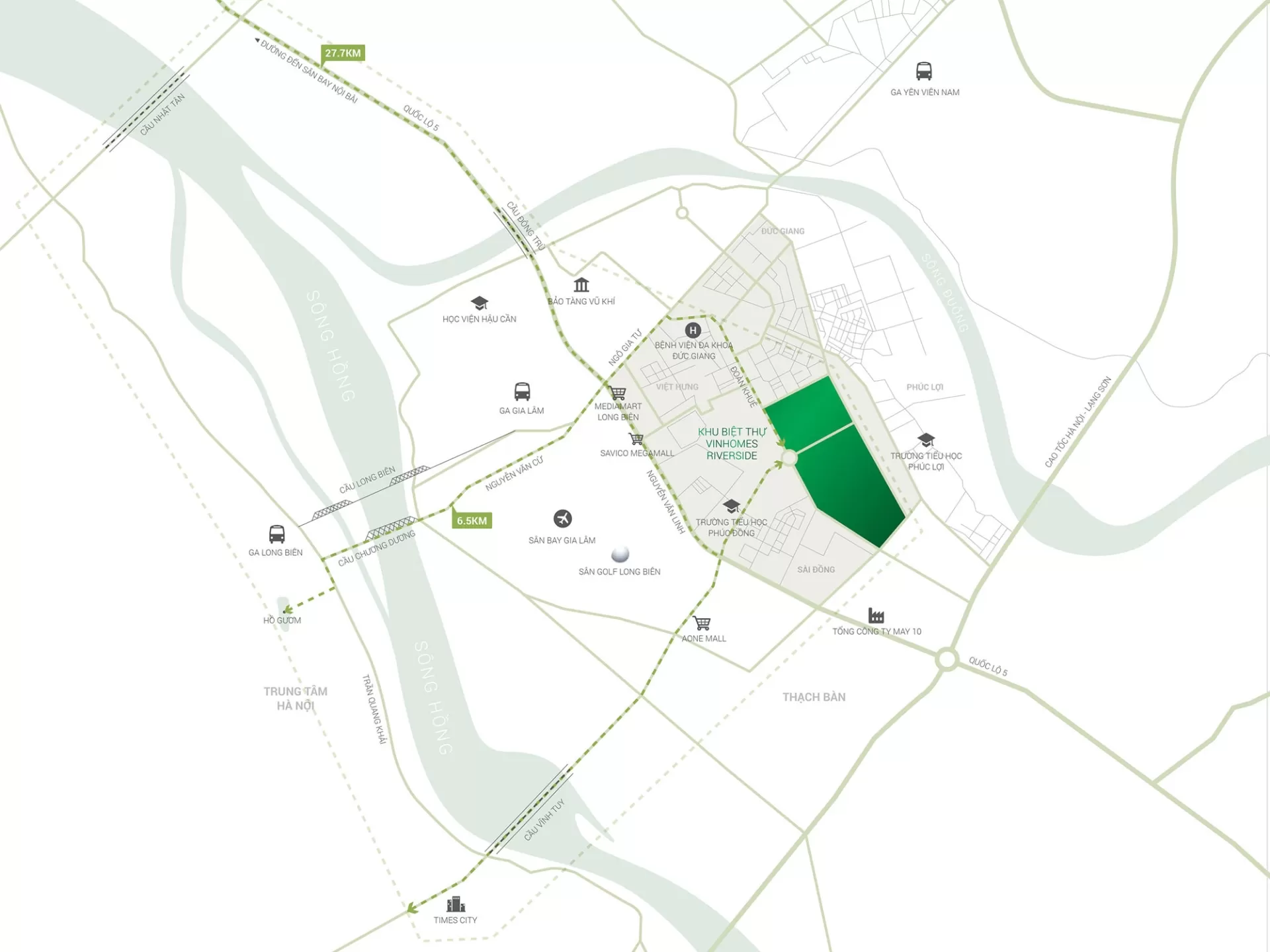 Vị trí Vinhomes Riverside