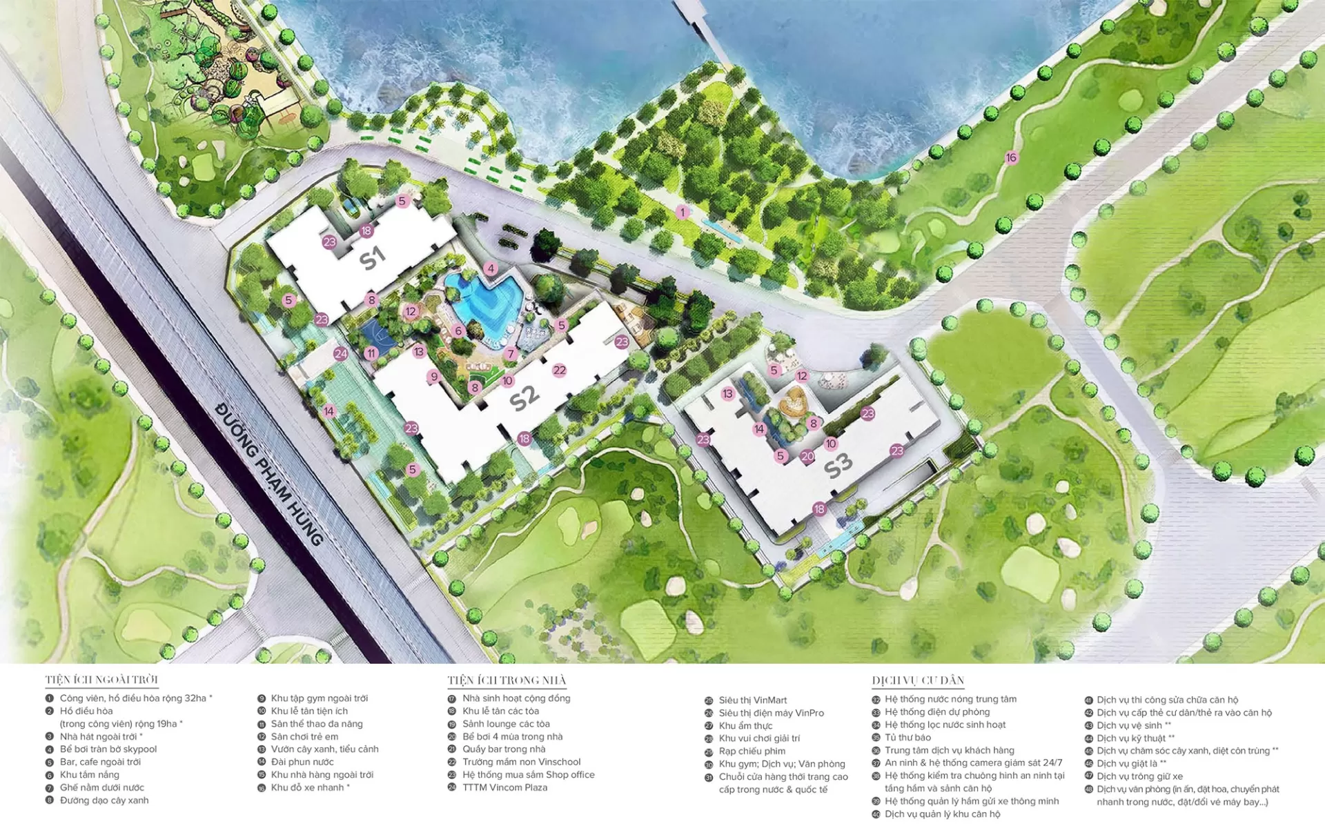 Mặt bằng tổng thể Vinhomes Skylake