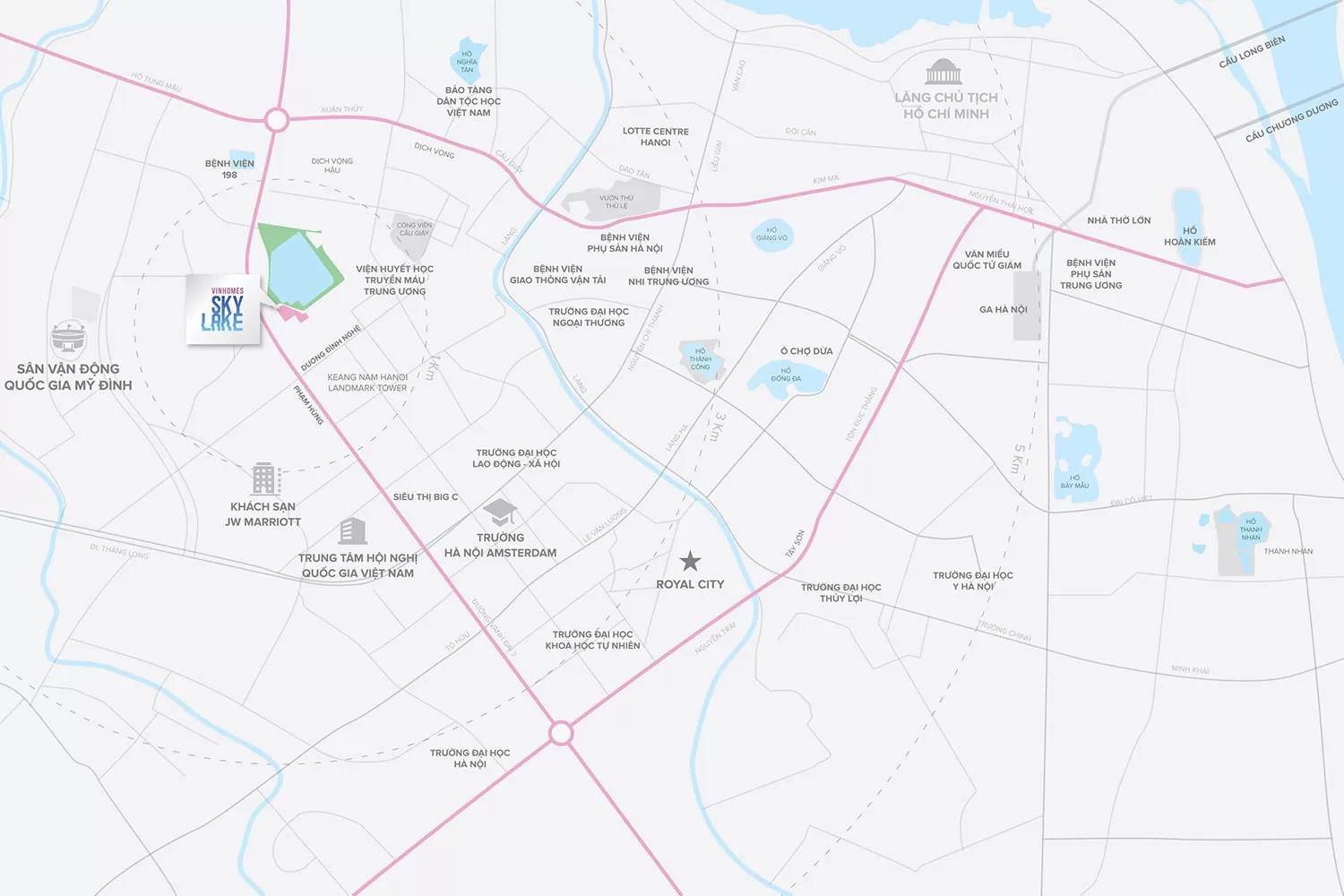 Vị trí Vinhomes Skylake