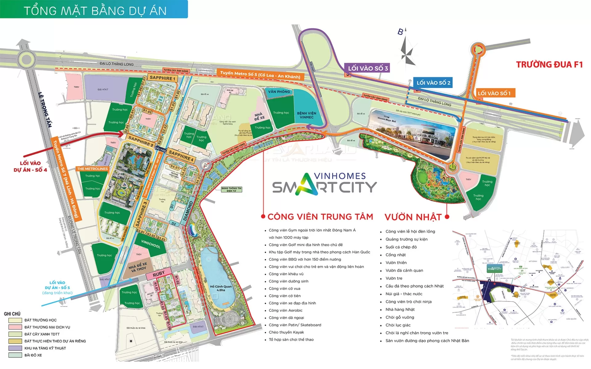 Mặt bằng tổng thể Vinhomes Smart City