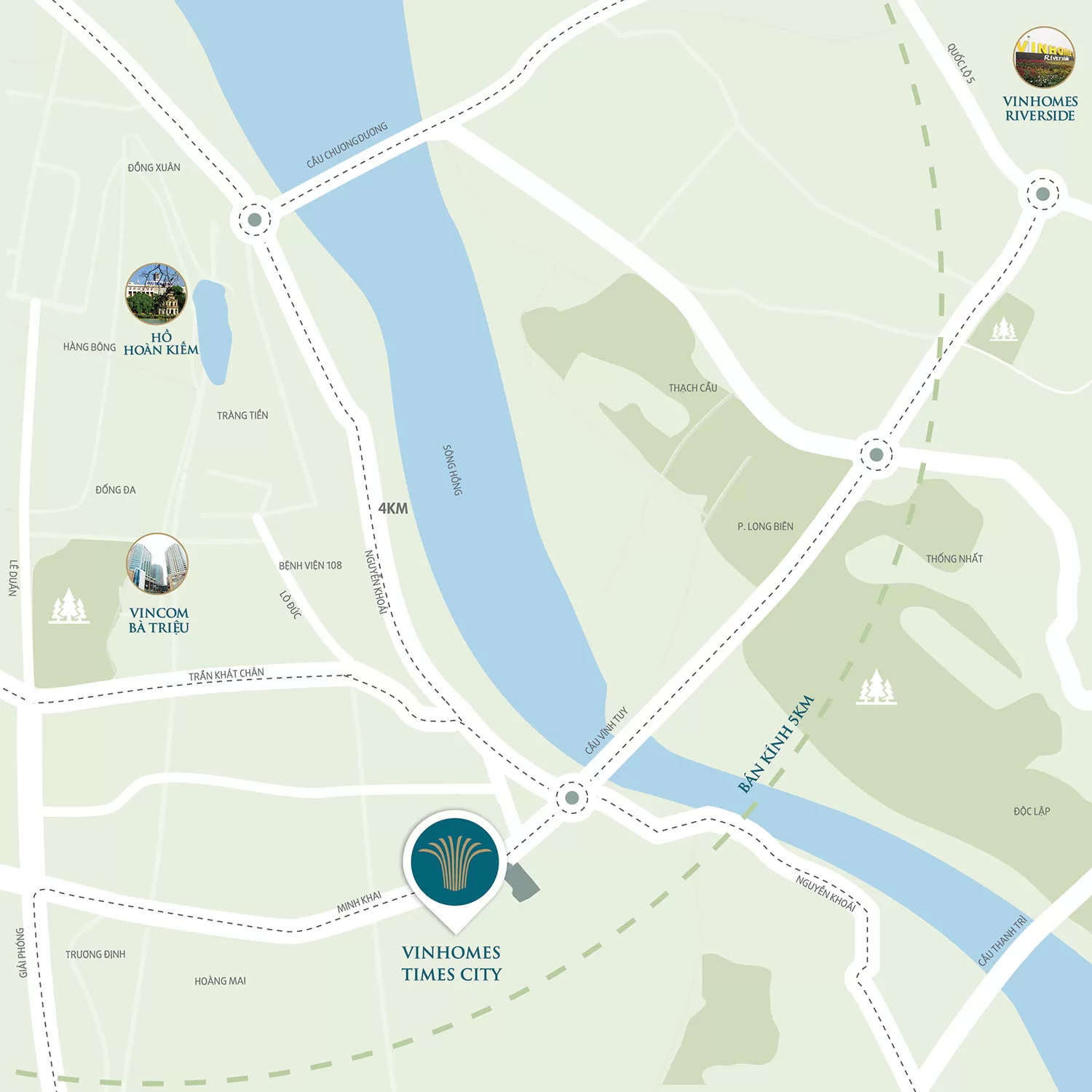 Vị trí Vinhomes Times City