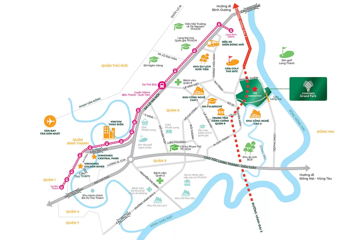 Vị trí Vinhomes Grand Park