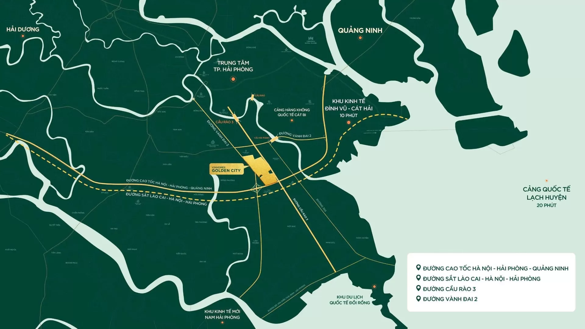 Vị trí Vinhomes Golden City