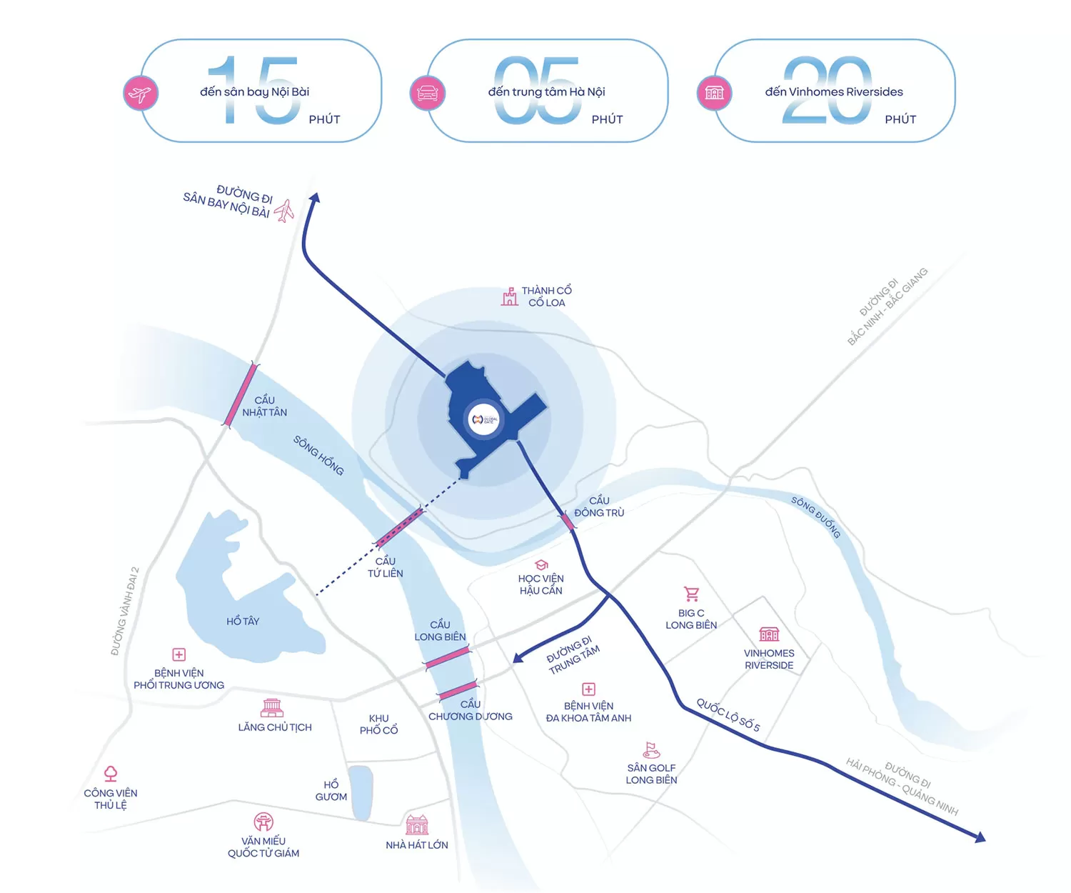 Vị trí Vinhomes Global Gate – Siêu kết nối giữa trung tâm mới và cũ của Hà Nội