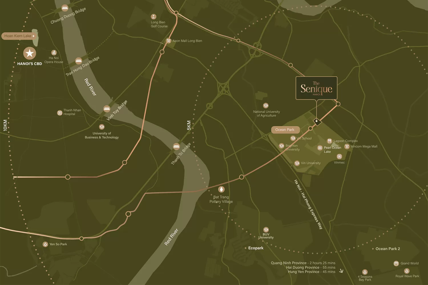 Vị trí The Senique Hanoi