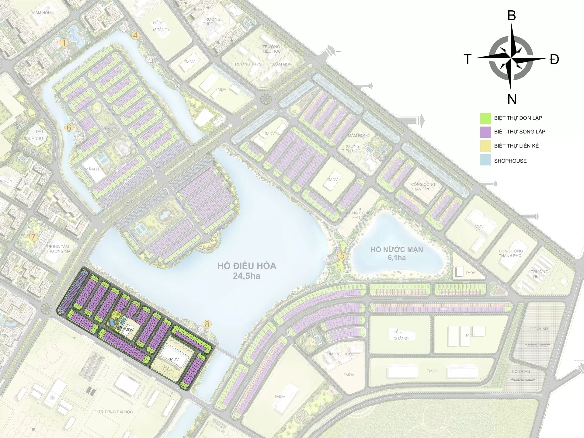 Mặt bằng tiểu khu San Hô