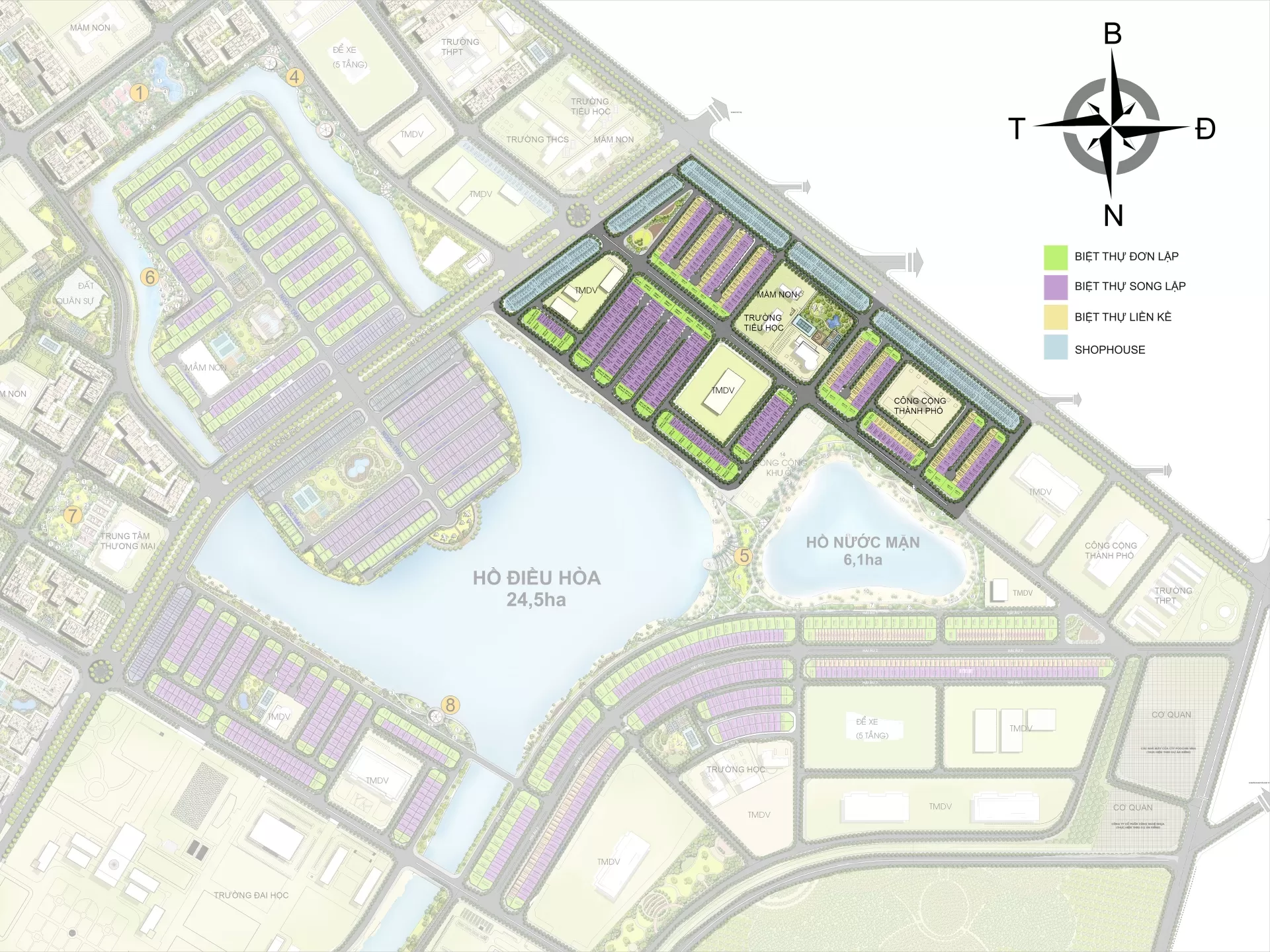 Mặt bằng tiểu khu Sao Biển