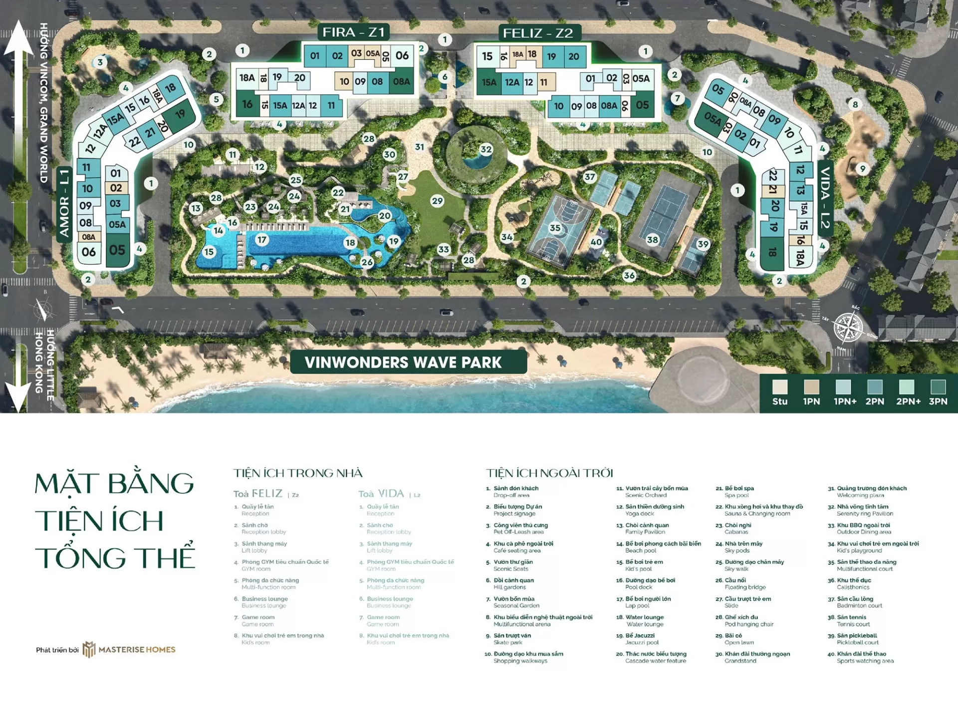 Mặt bằng tổng thể Lumiere SpringBay