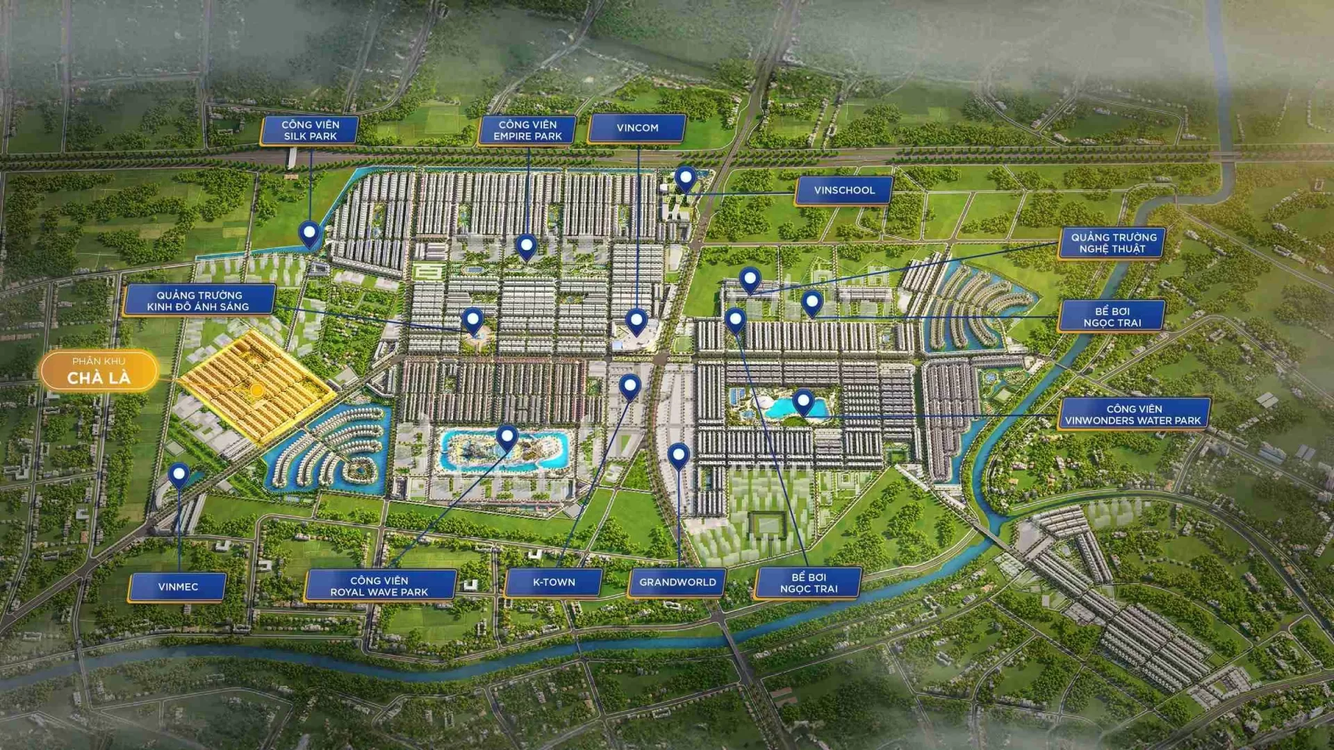 Vị trí phân khu Chà Là Vinhomes Ocean Park 2