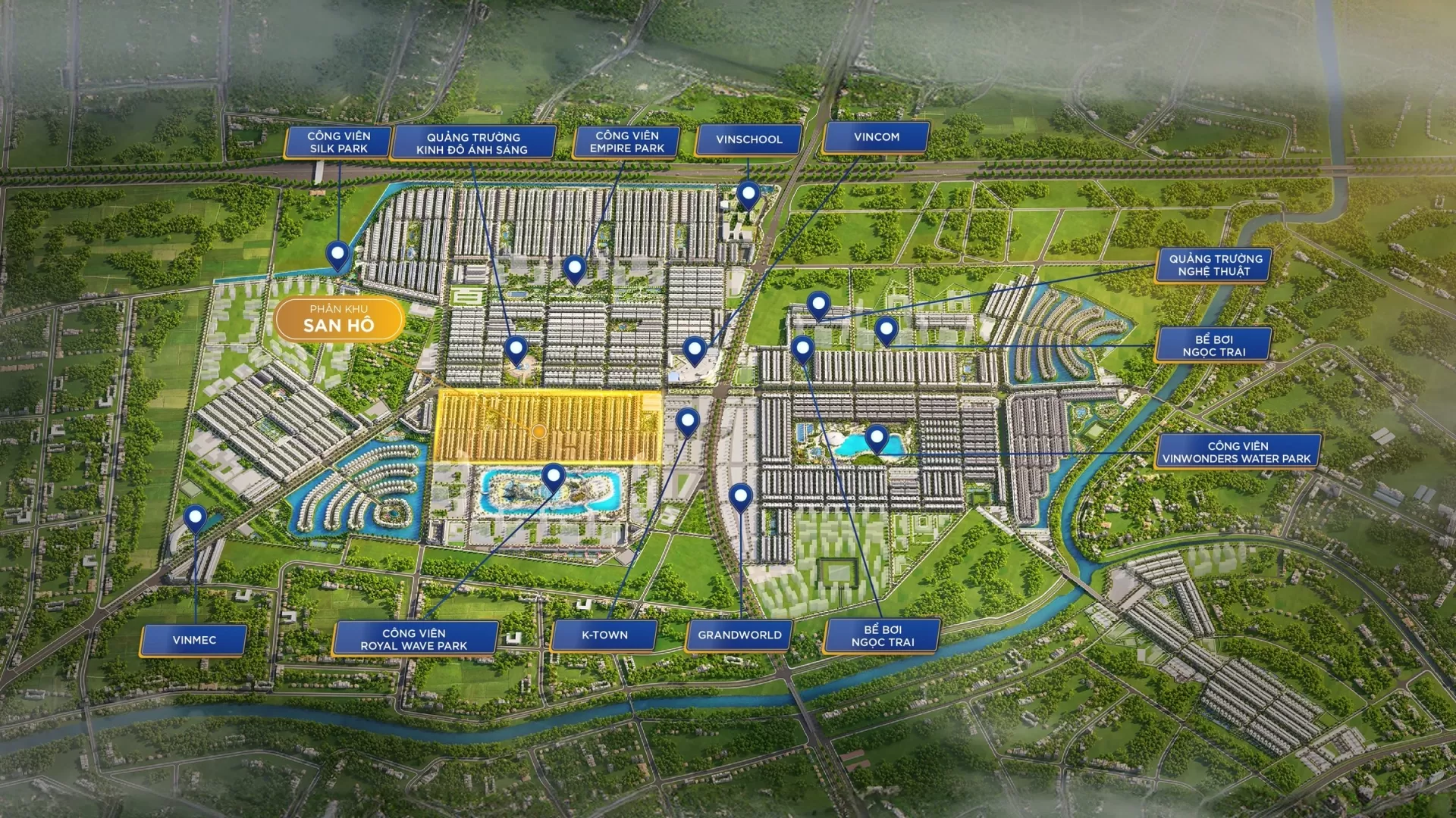 Vị trí phân khu San Hô