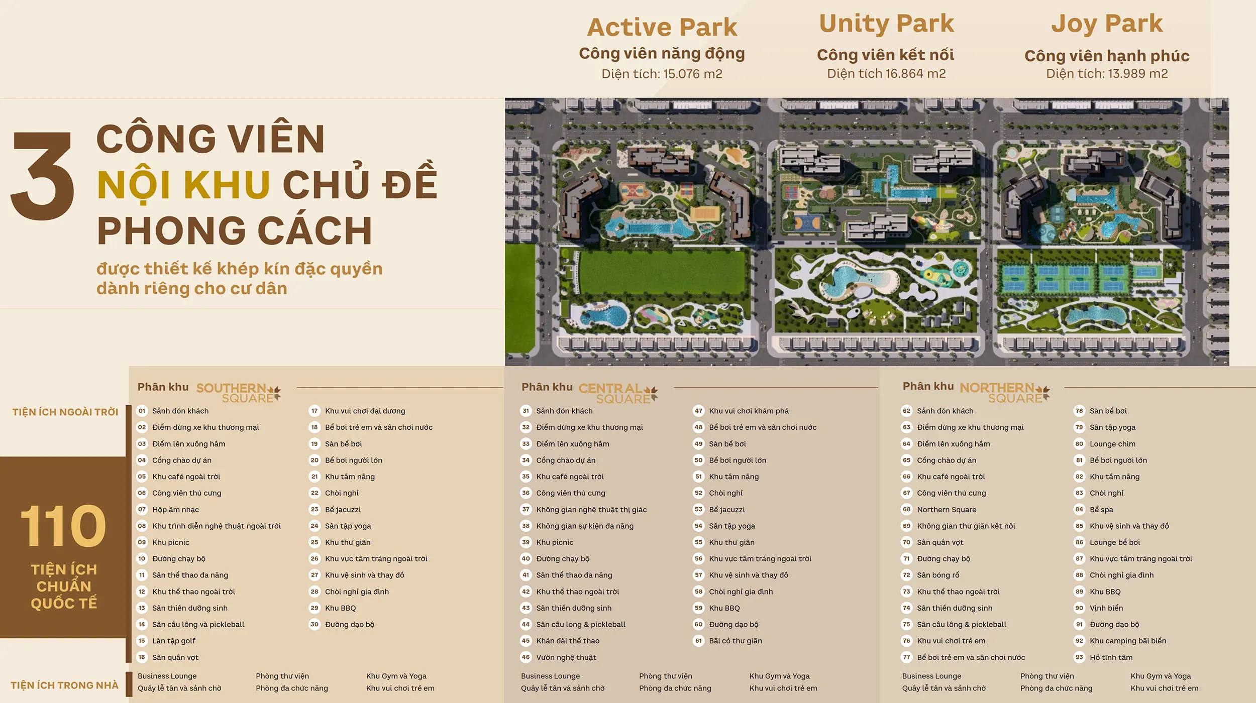 3 công viên nội khu độc đáo