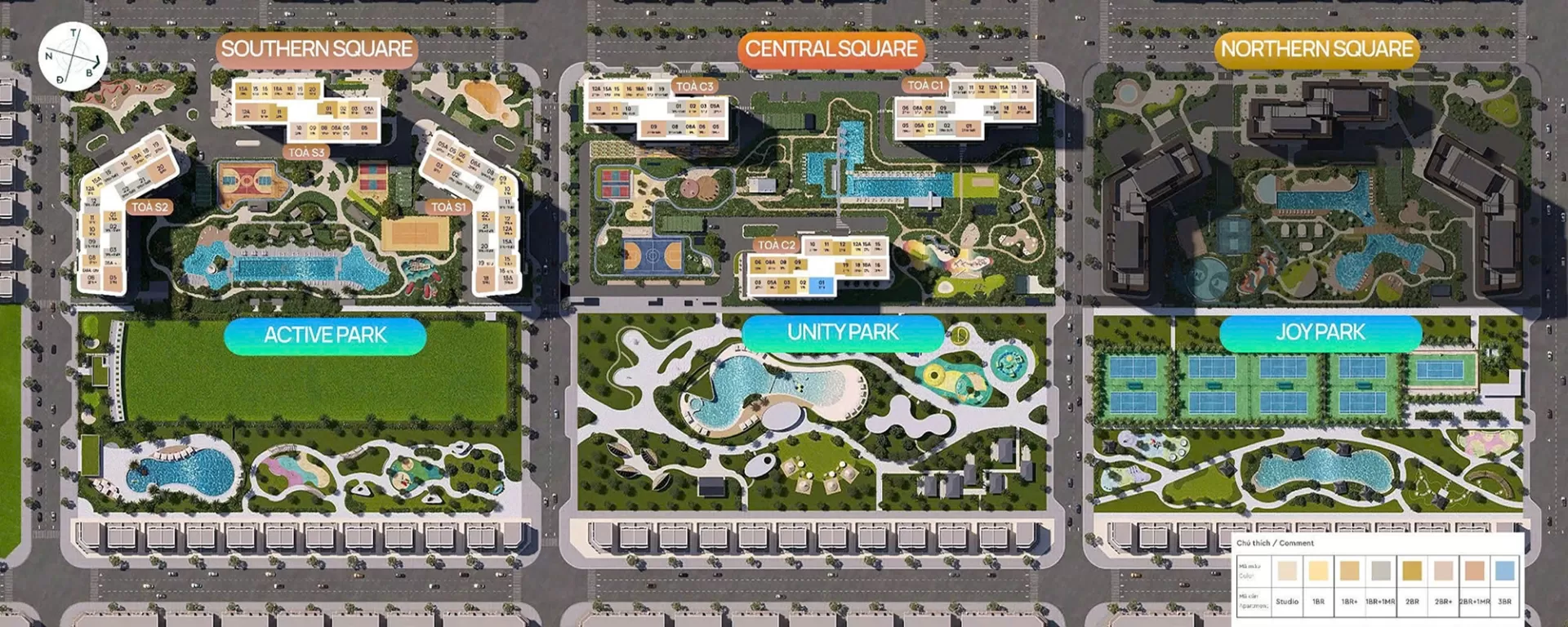 Mặt bằng tổng thể Masteri Trinity Square