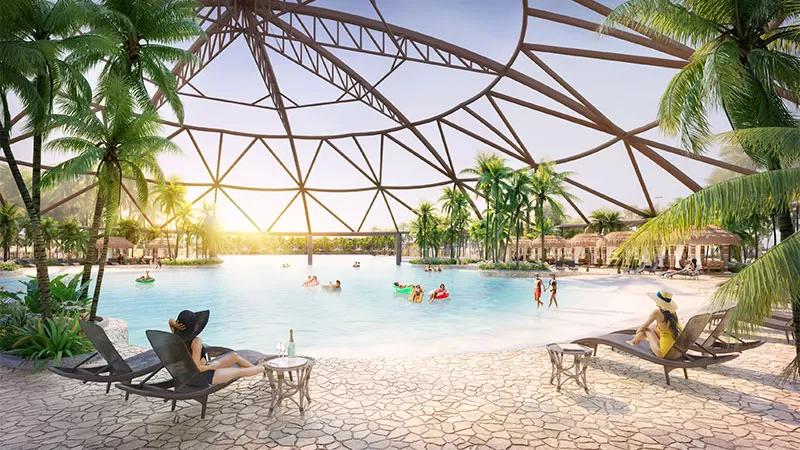 Biển nước mặn Four Seasons – Đặc quyền tắm biển quanh năm