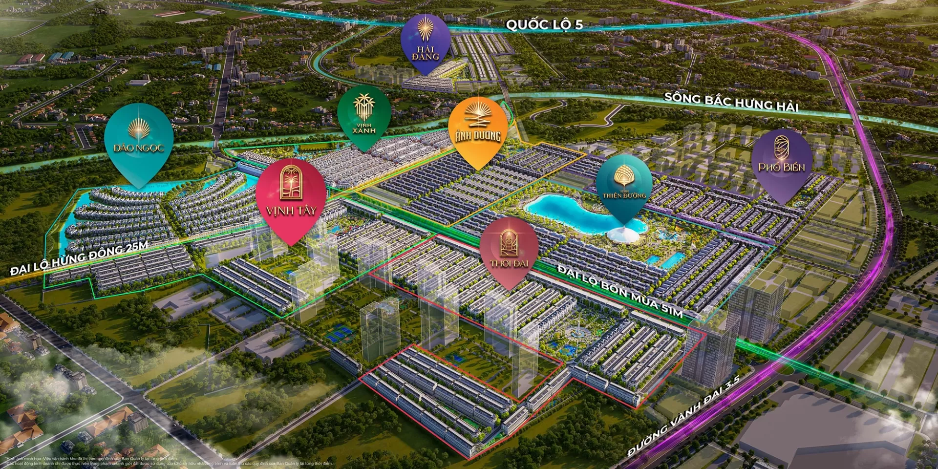 8 phân khu biệt thự liền kề mang đậm phong cách Tây Âu