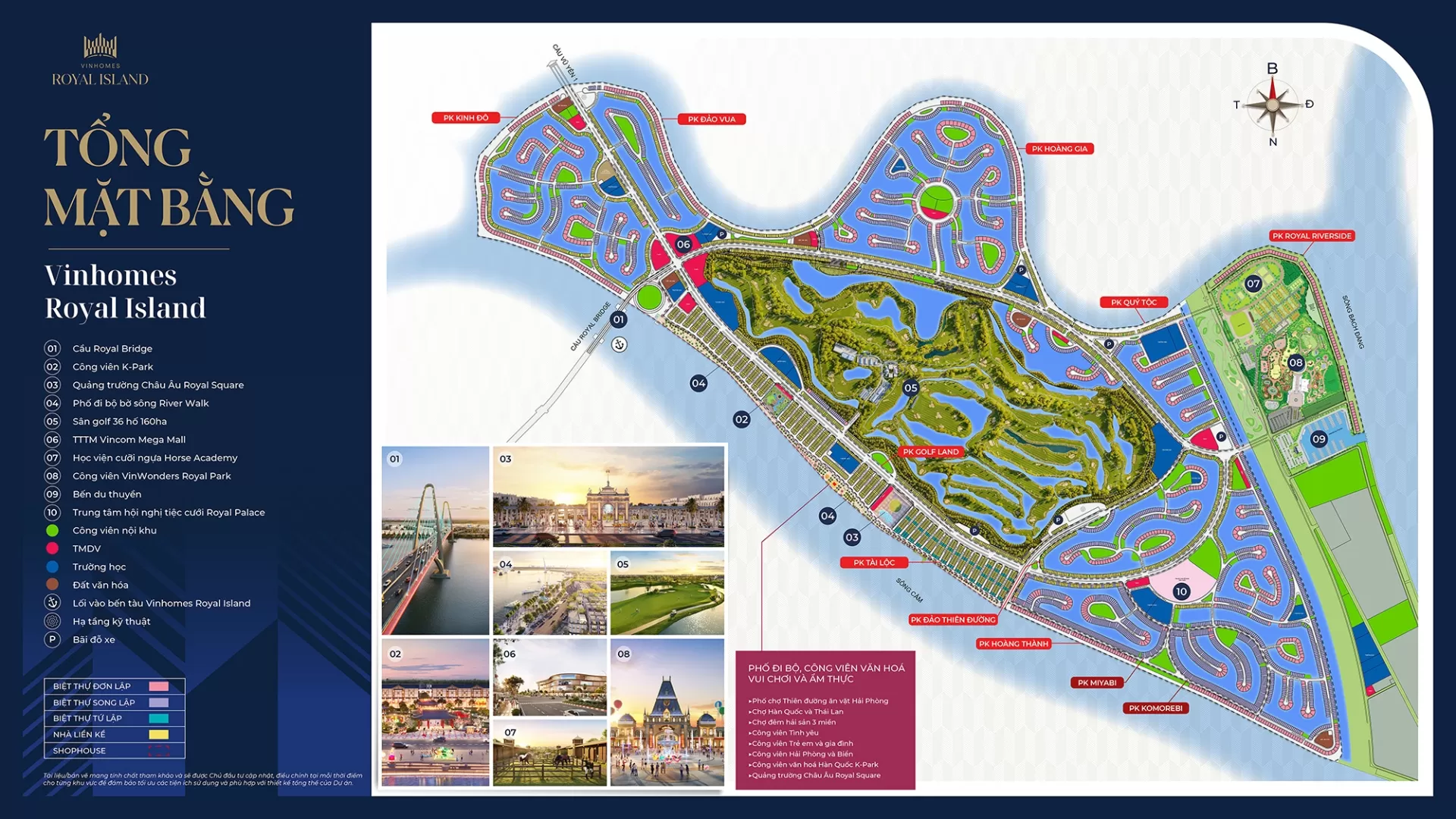 Mặt bằng tổng thể Vinhomes Royal Island