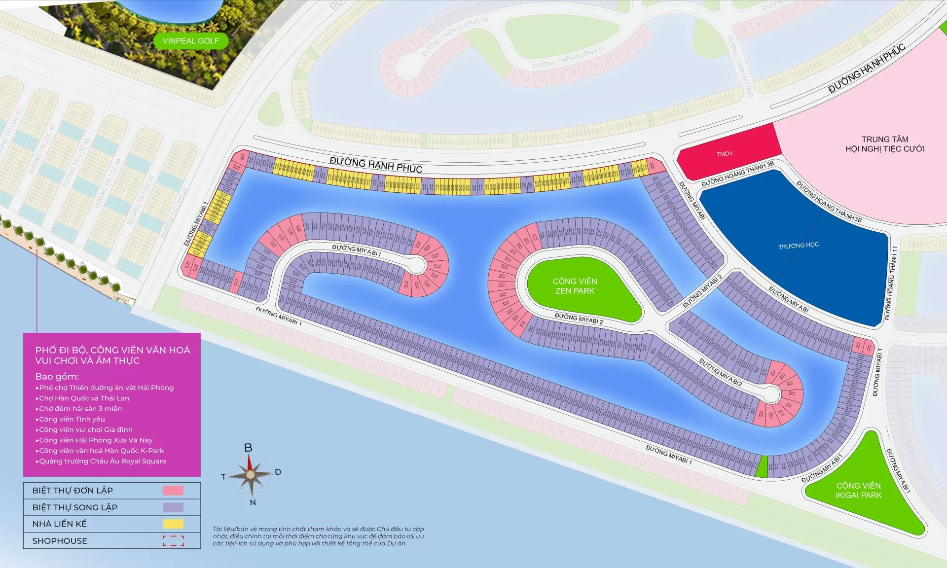 Mặt bằng phân khu Miyabi