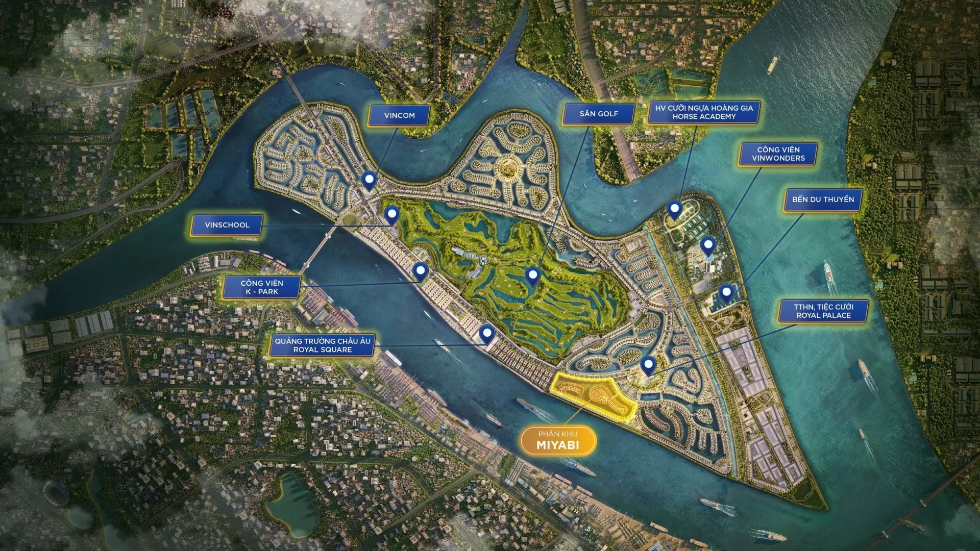 Vị trí phân khu Miyabi