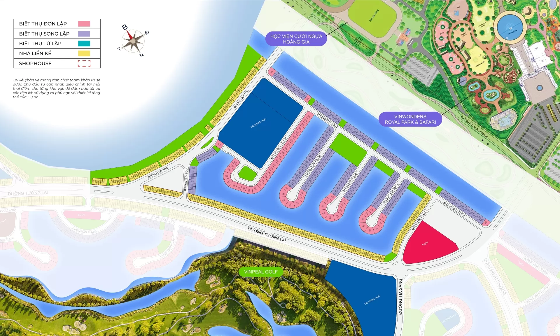 Mặt bằng phân khu Quý Tộc