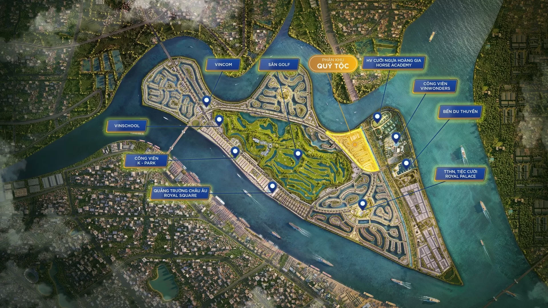 Vị trí phân khu Quý Tộc