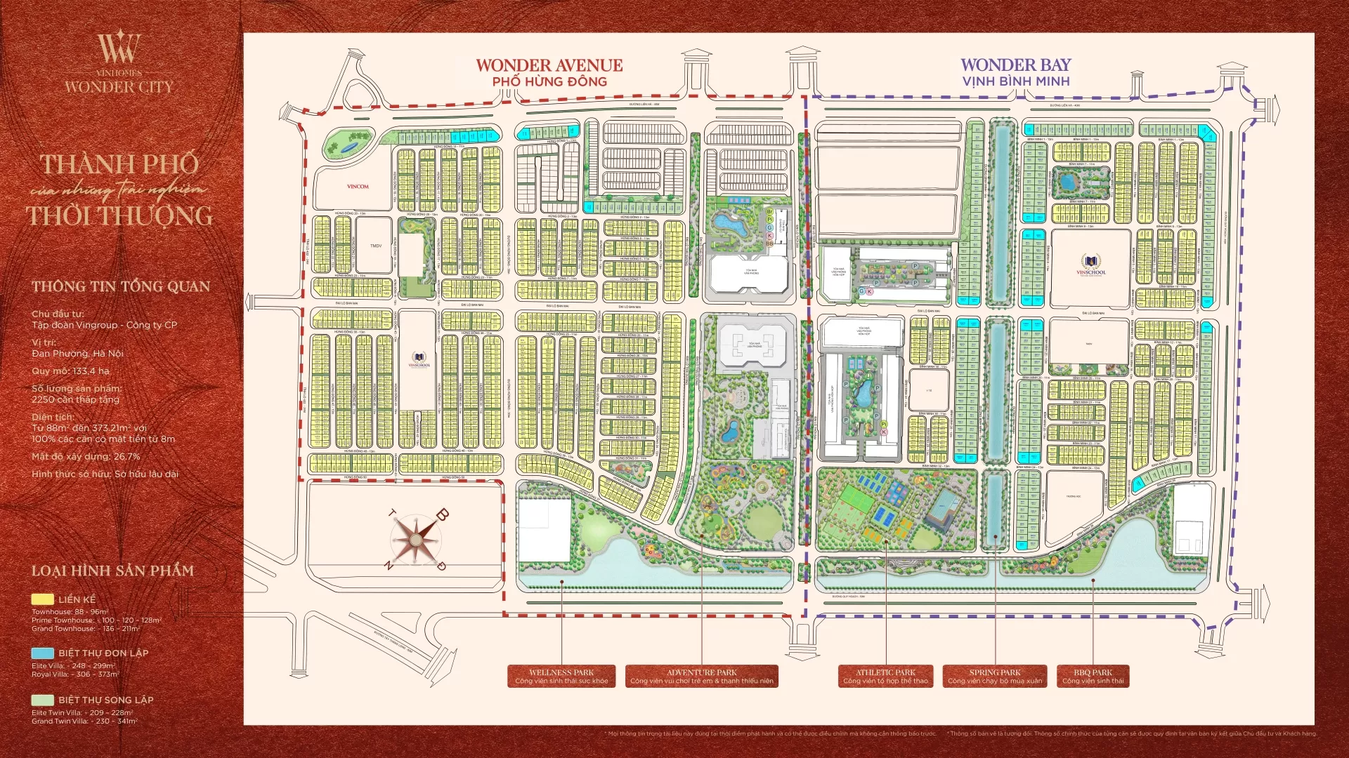 Mặt bằng tổng thể Vinhomes Wonder City
